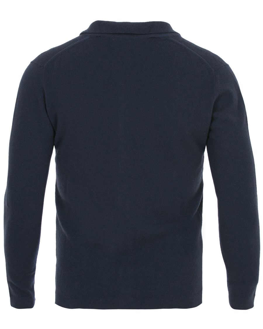 Herr | Tröjor | Johnstons of Elgin | Cashmere Cardigan Navy