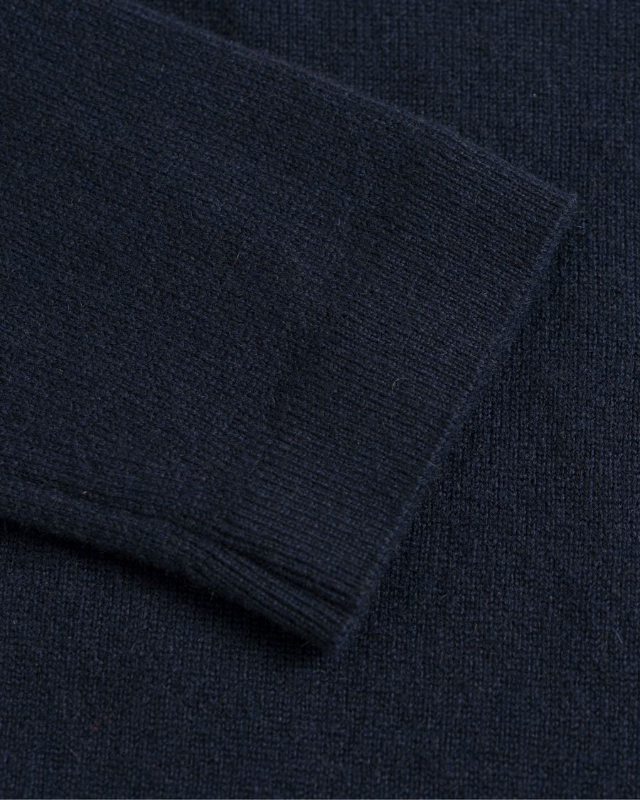 Herr | Tröjor | Johnstons of Elgin | Cashmere Cardigan Navy