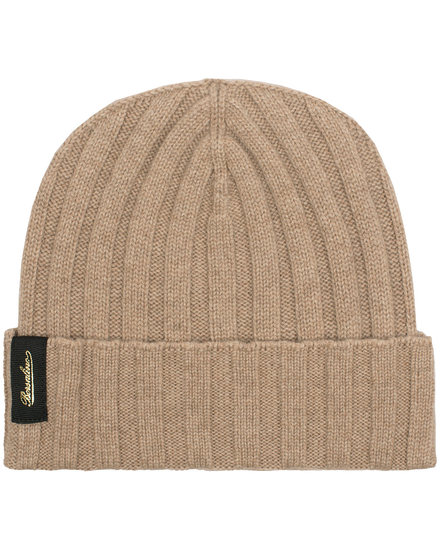 Herr | Borsalino Ribbed Wool Beanie Sand | Borsalino | Ribbed Wool Beanie Sand