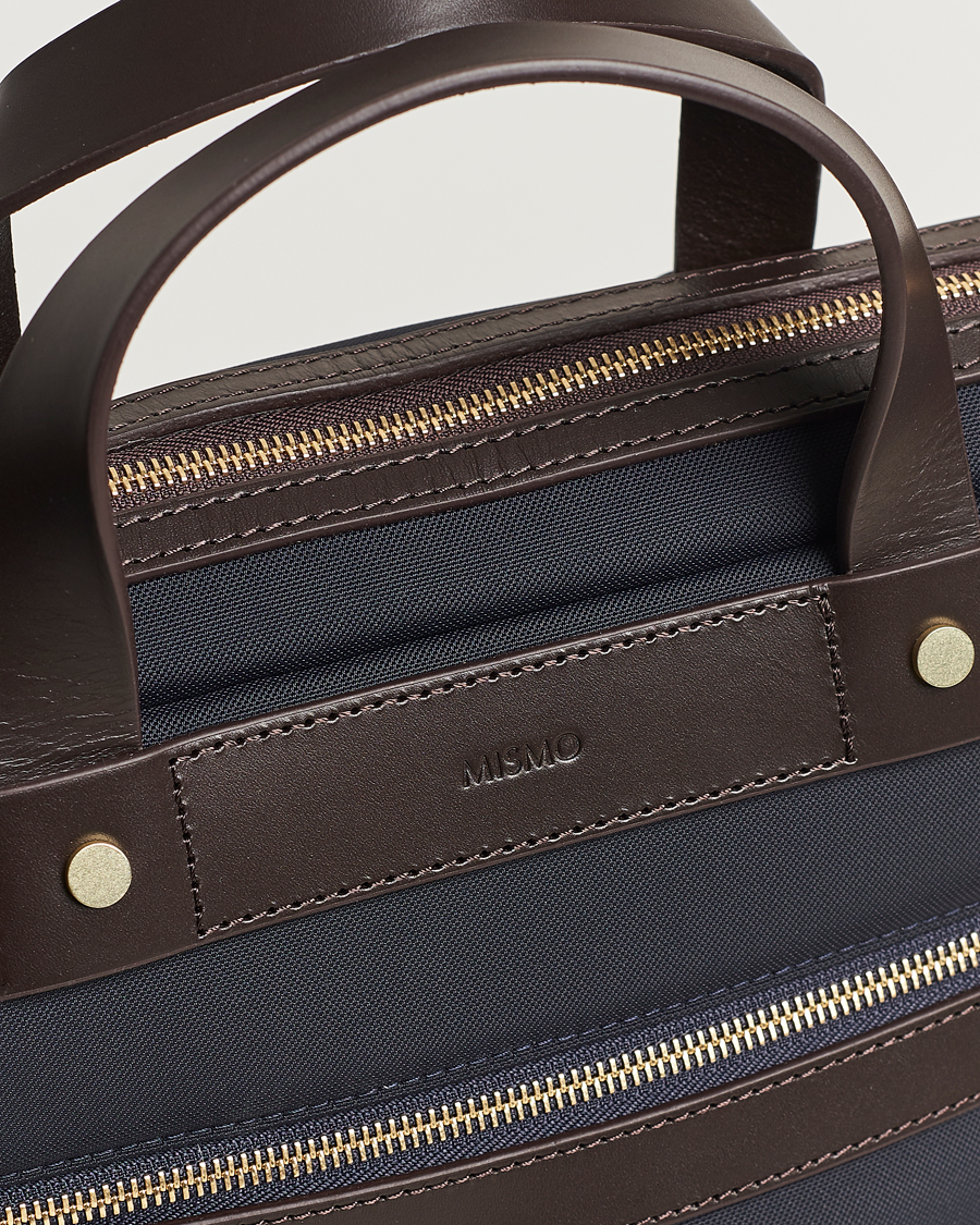 Herr | Väskor | Mismo | M/S Nylon Office Navy/Dark Brown