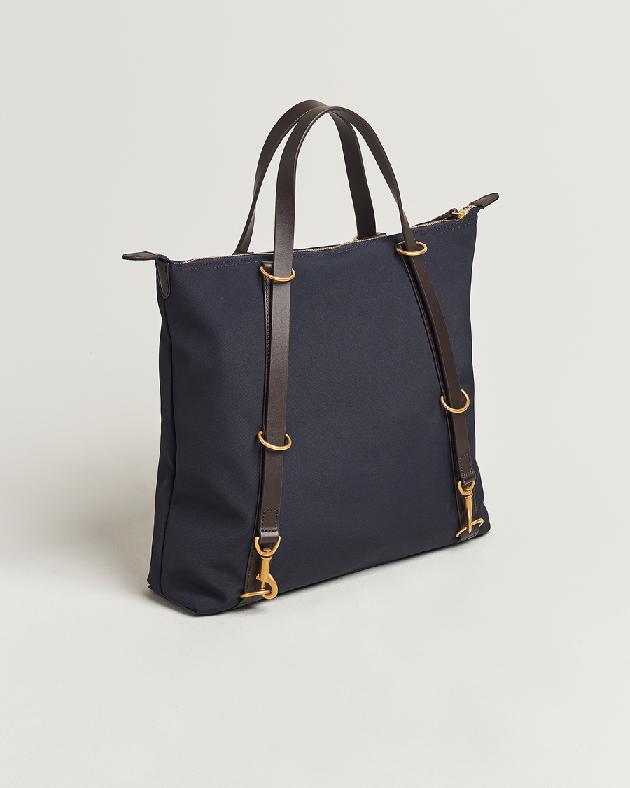 Herr | Väskor | Mismo | M/S Nylon Day Pack Navy/Dark Brown