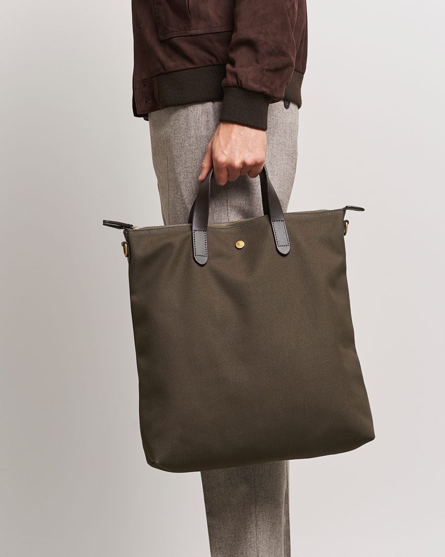 Herr | Mismo | Mismo | M/S Canvas Shopper Army/Dark Brown