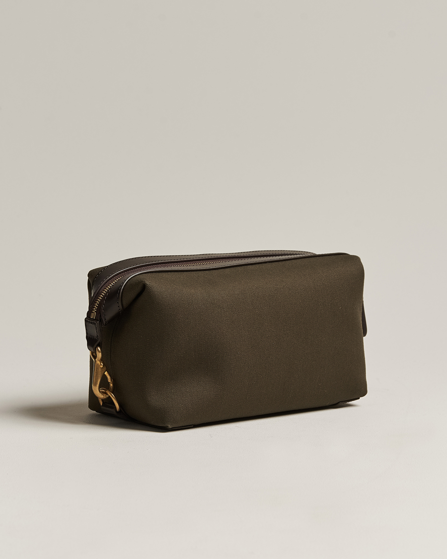 Herr | Accessoarer | Mismo | M/S Nylon Washbag Army/Dark Brown