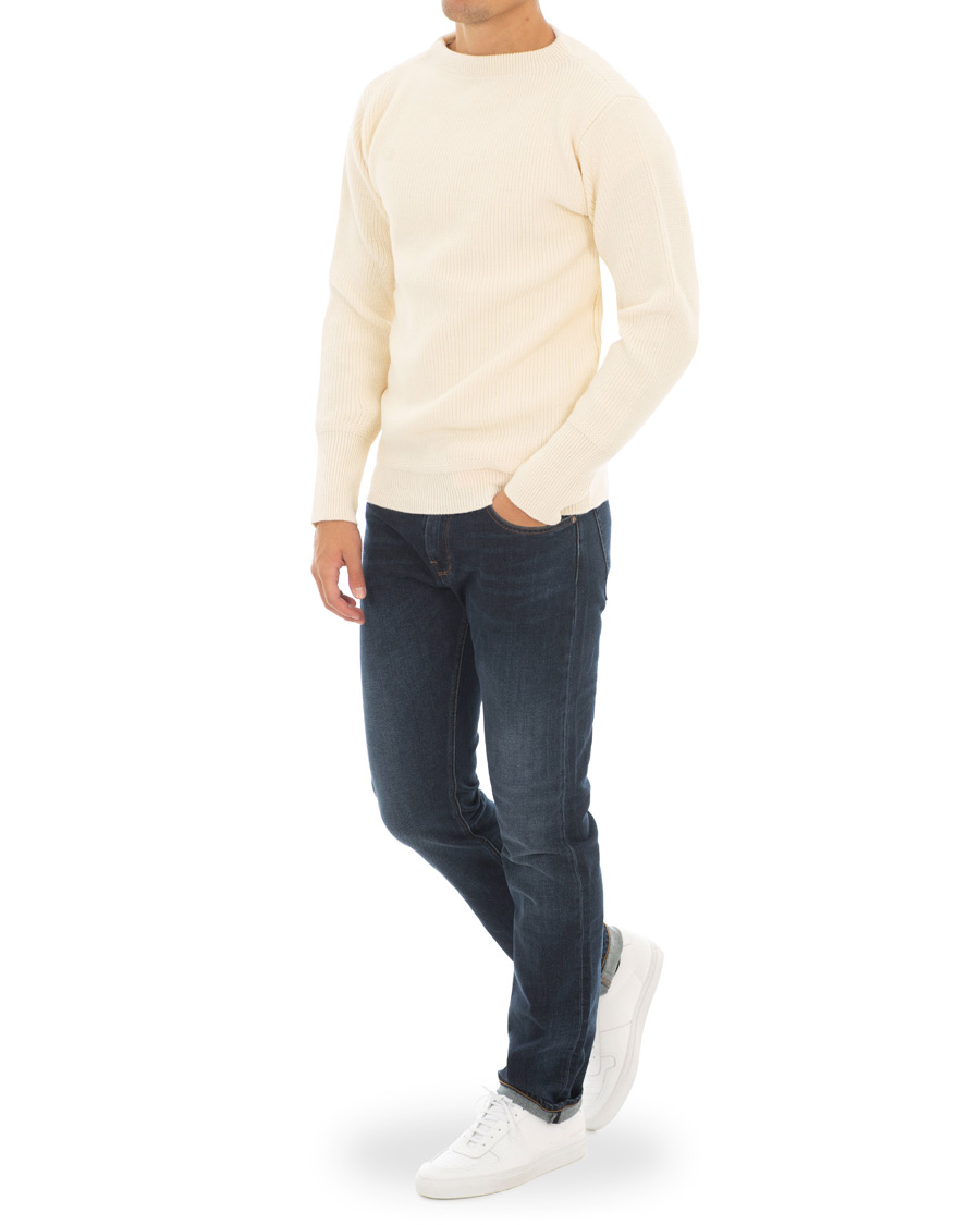 Herr | Tröjor | Andersen-Andersen | Sailor Crewneck Off White