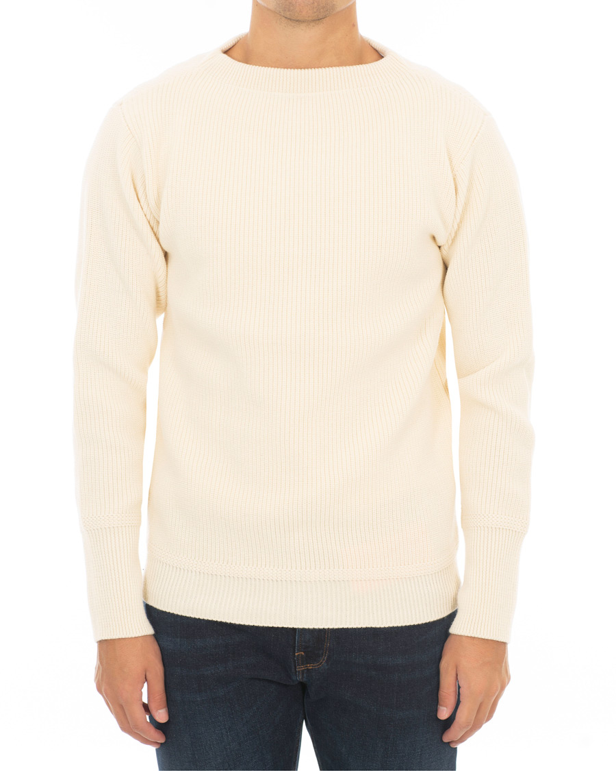 Herr | Tröjor | Andersen-Andersen | Sailor Crewneck Off White