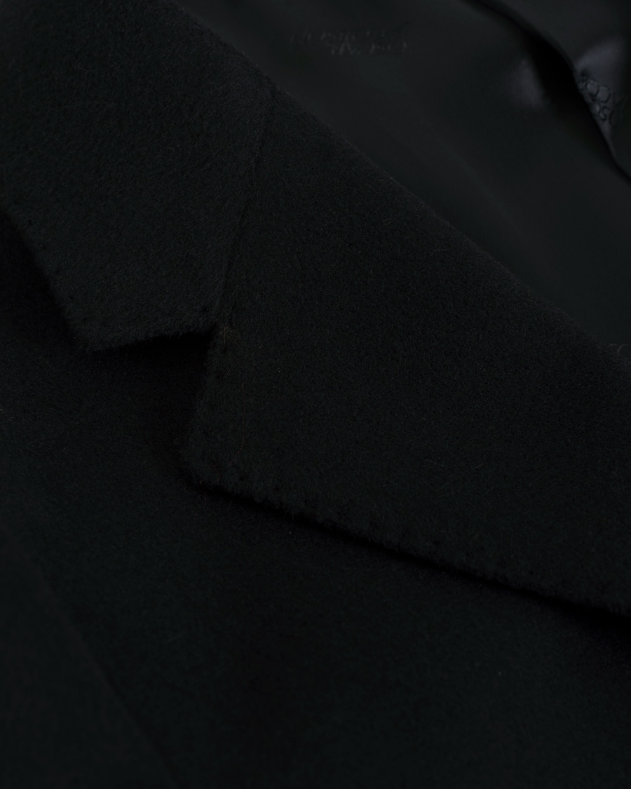 Herr | Jackor | Oscar Jacobson | Saks Wool Coat Navy