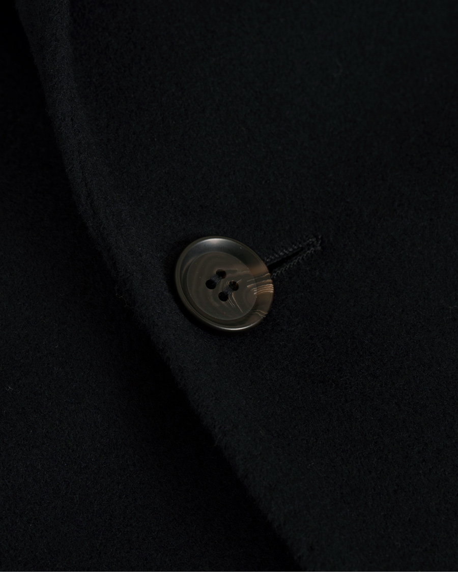 Herr | Jackor | Oscar Jacobson | Saks Wool Coat Navy