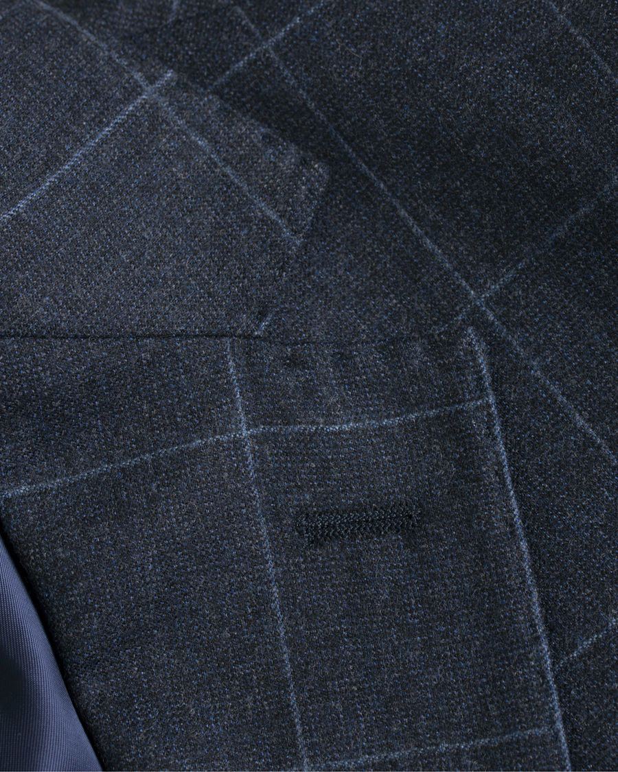 Herr | Kostymer | Oscar Jacobson | Egel Wool Check Suit Navy