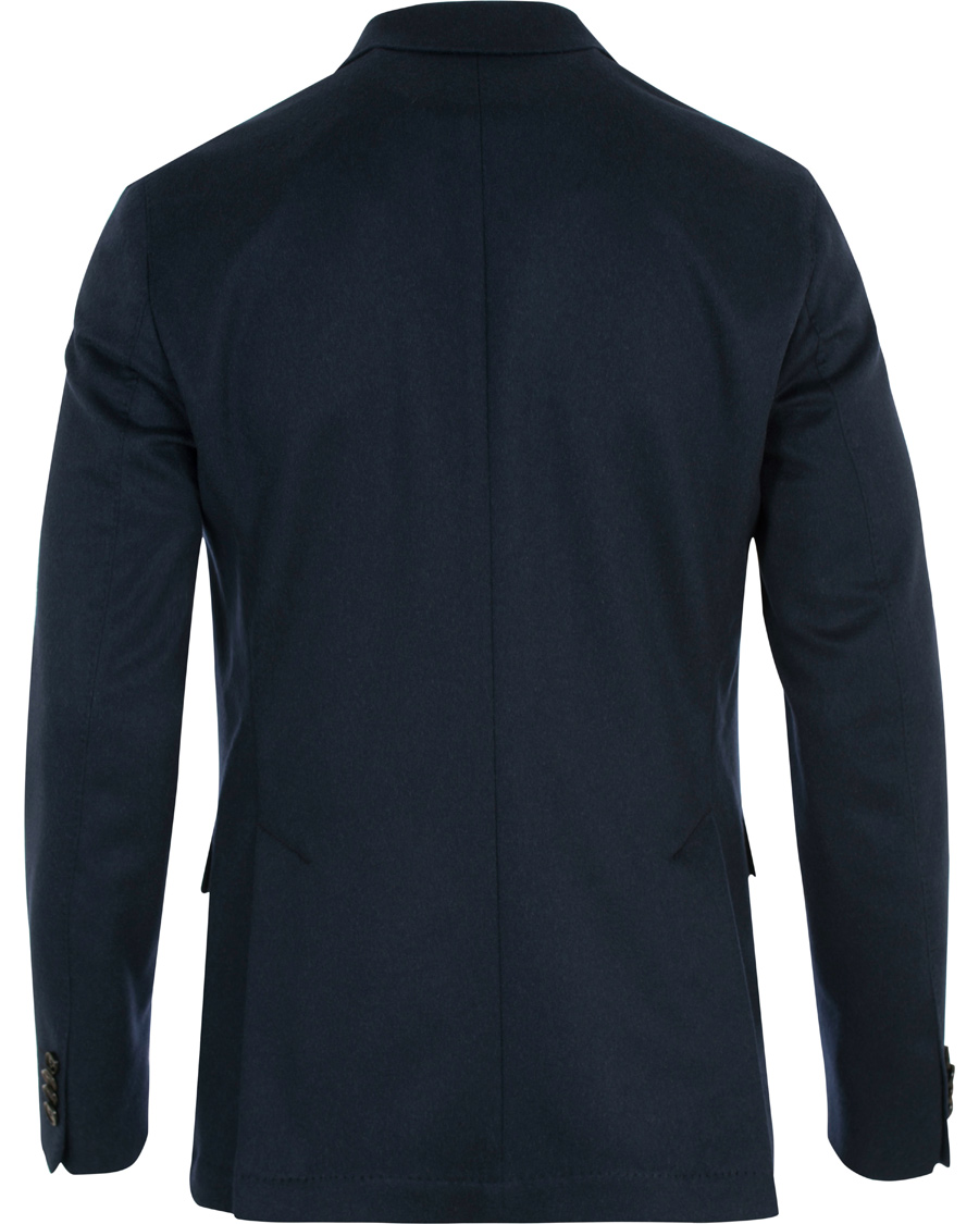 Herr | Kavajer | Oscar Jacobson | Egel Camelhair Blazer Navy