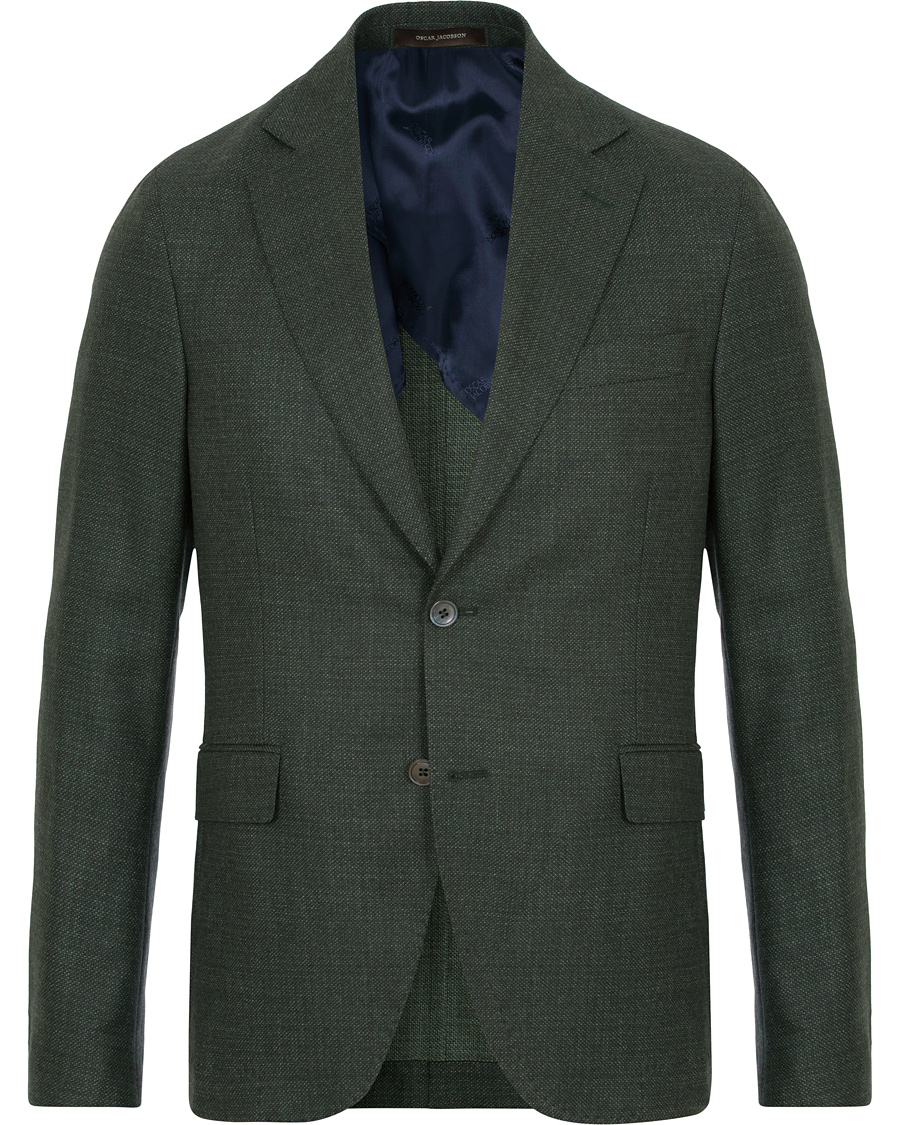 Herr | Kavajer | Oscar Jacobson | Egel Wool Blazer Green