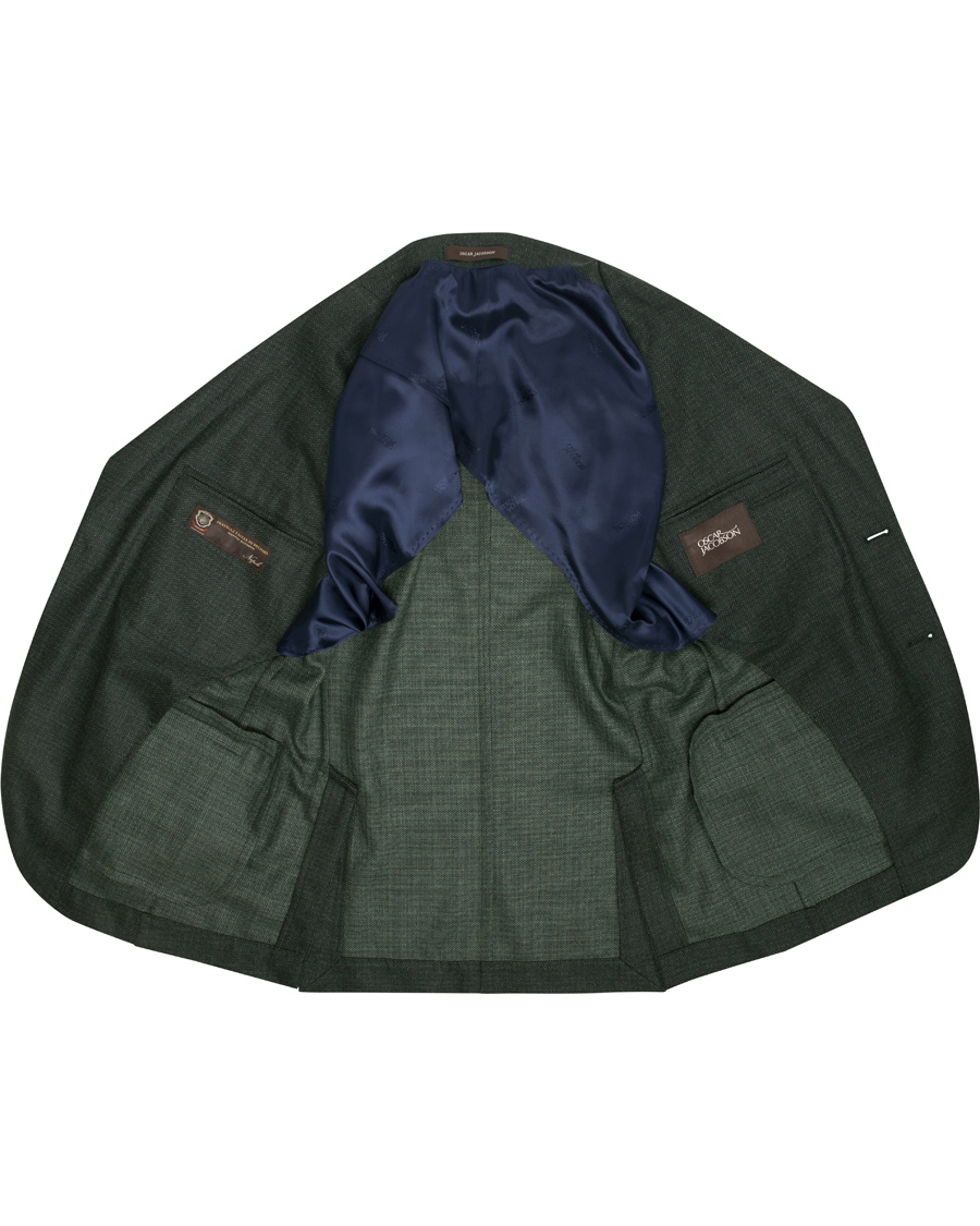 Herr | Kavajer | Oscar Jacobson | Egel Wool Blazer Green