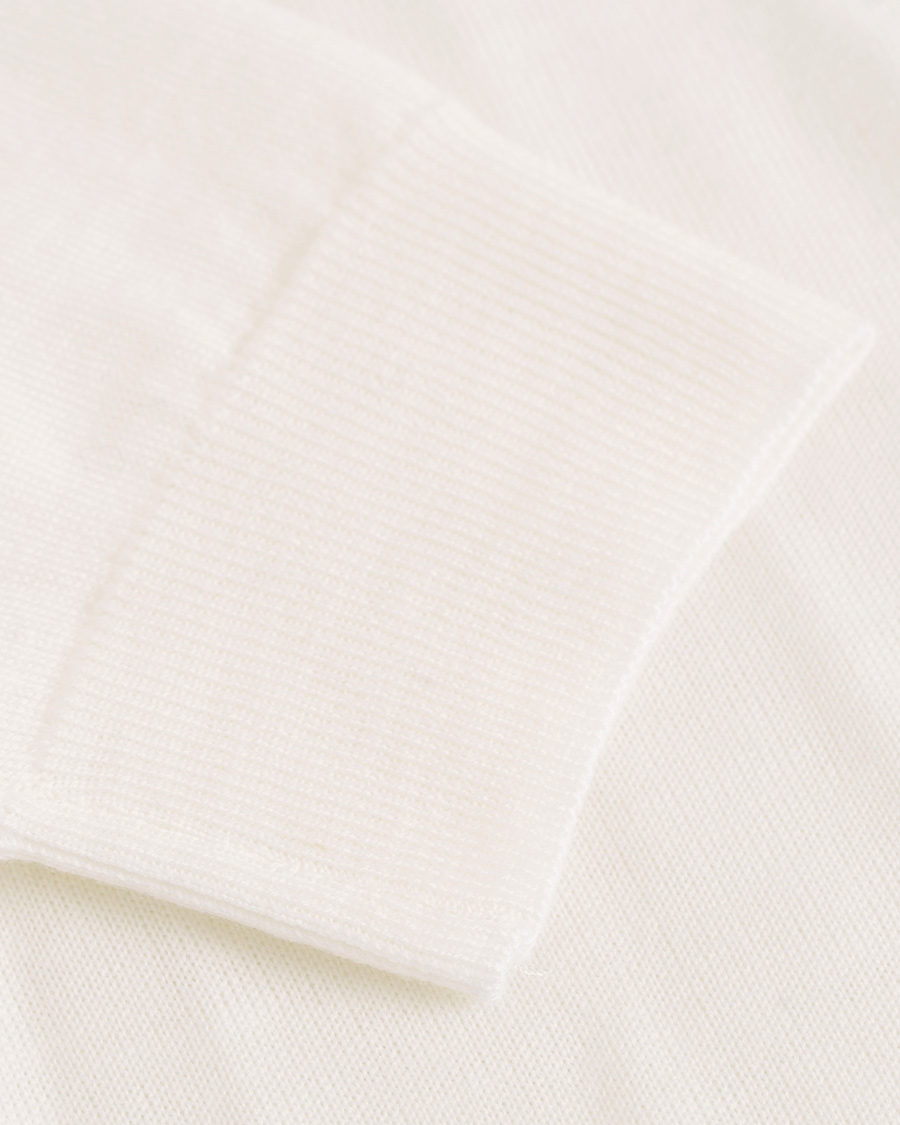 Herr | Tröjor | Oscar Jacobson | Cole Extra Fine Merino Polo White