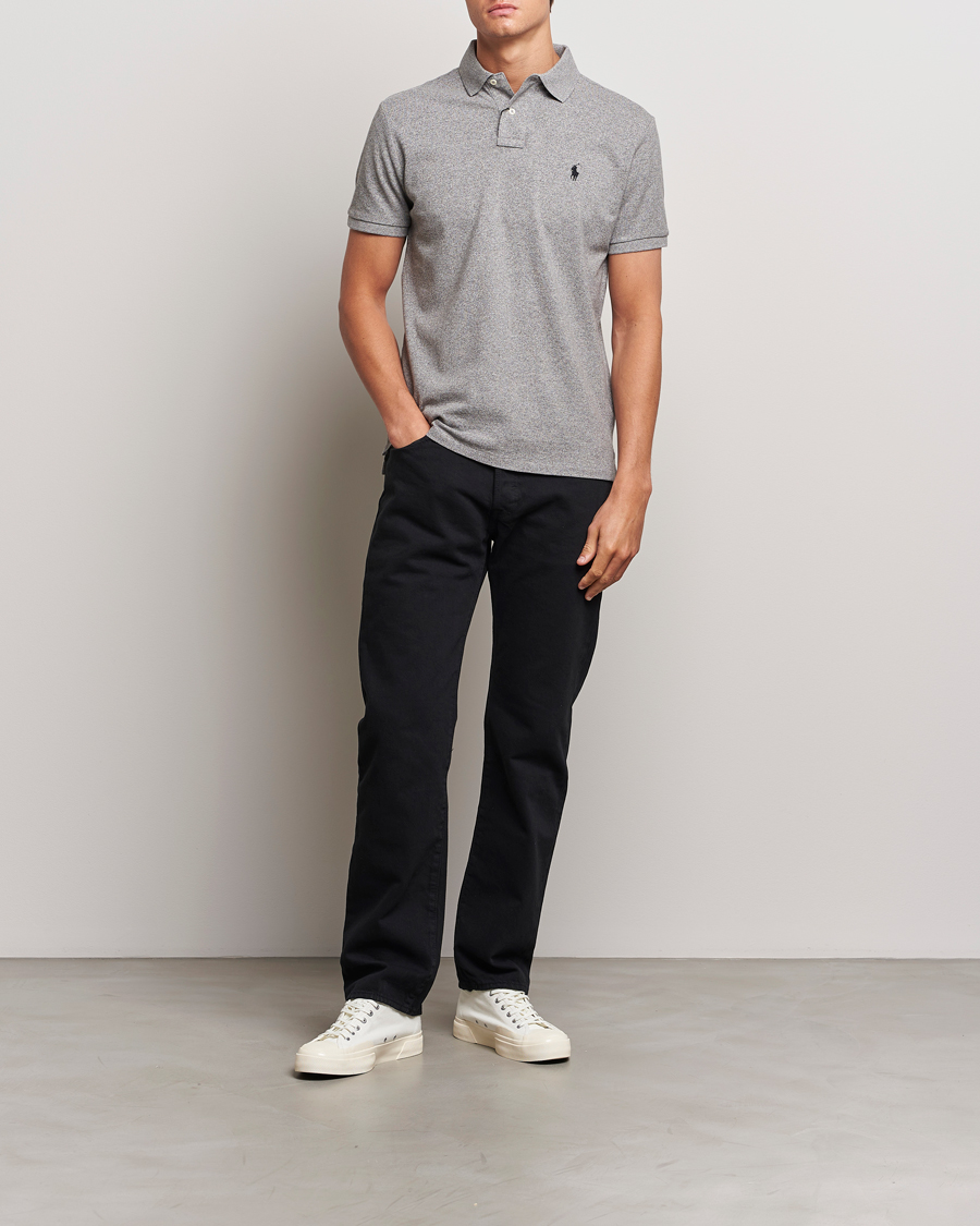 Herr | Pikéer | Polo Ralph Lauren | Custom Slim Fit Polo Canterbury Heather