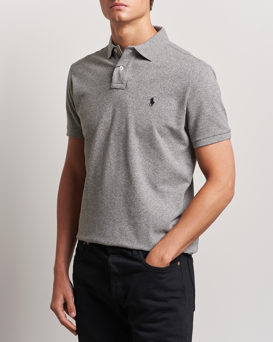 Men | Departments | Polo Ralph Lauren | Custom Slim Fit Polo Canterbury Heather