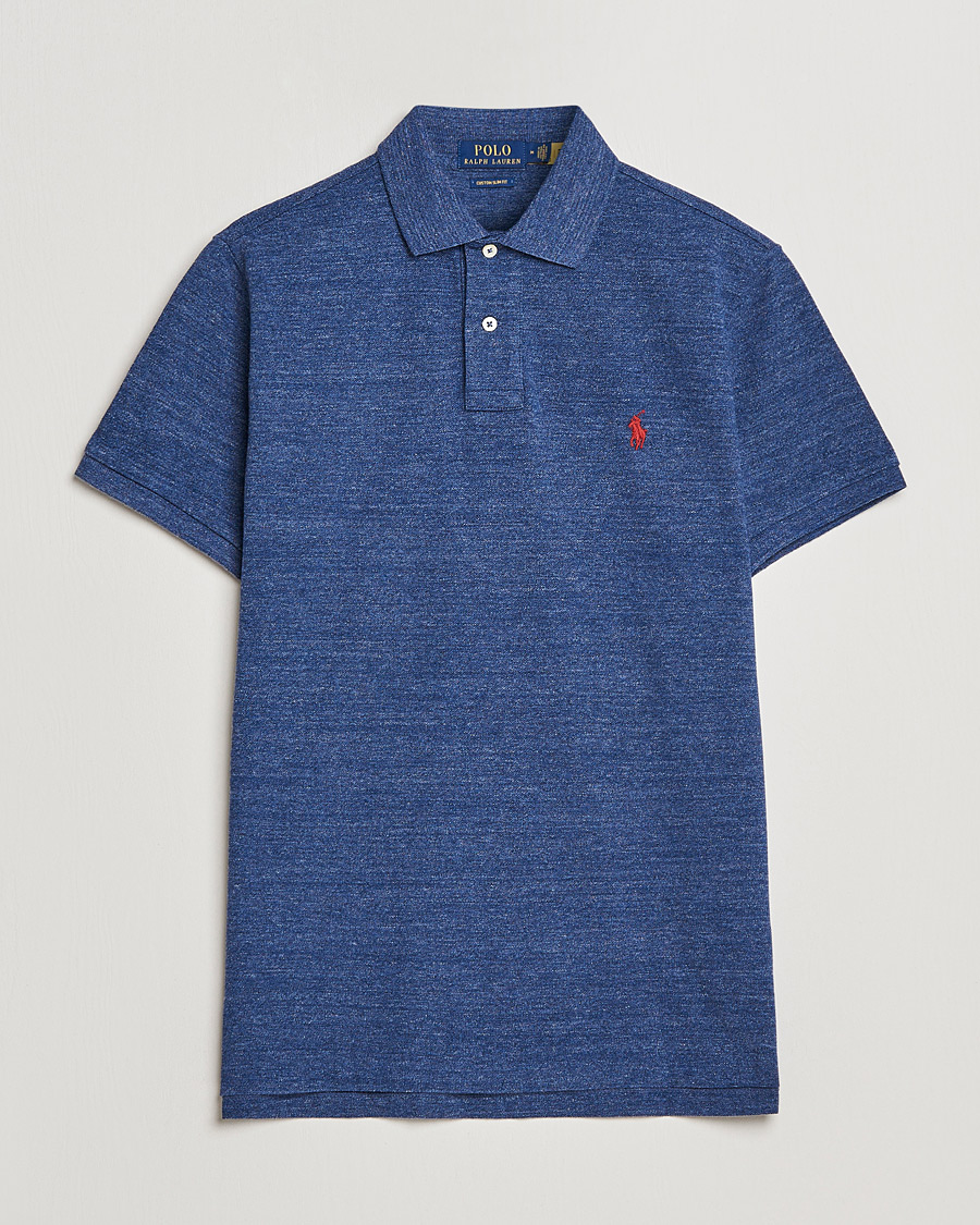 Herr | Pikéer | Polo Ralph Lauren | Custom Slim Fit Polo Classic Royal Heather