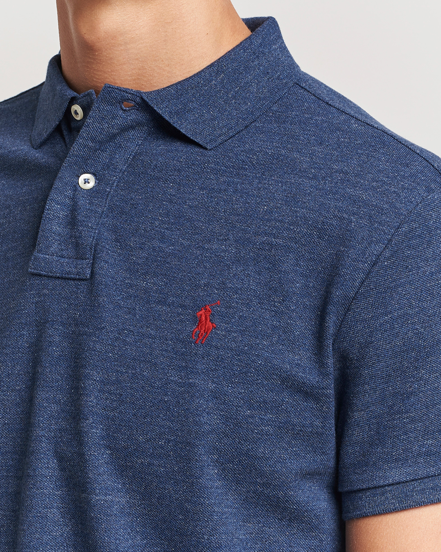 Herr | Pikéer | Polo Ralph Lauren | Custom Slim Fit Polo Classic Royal Heather