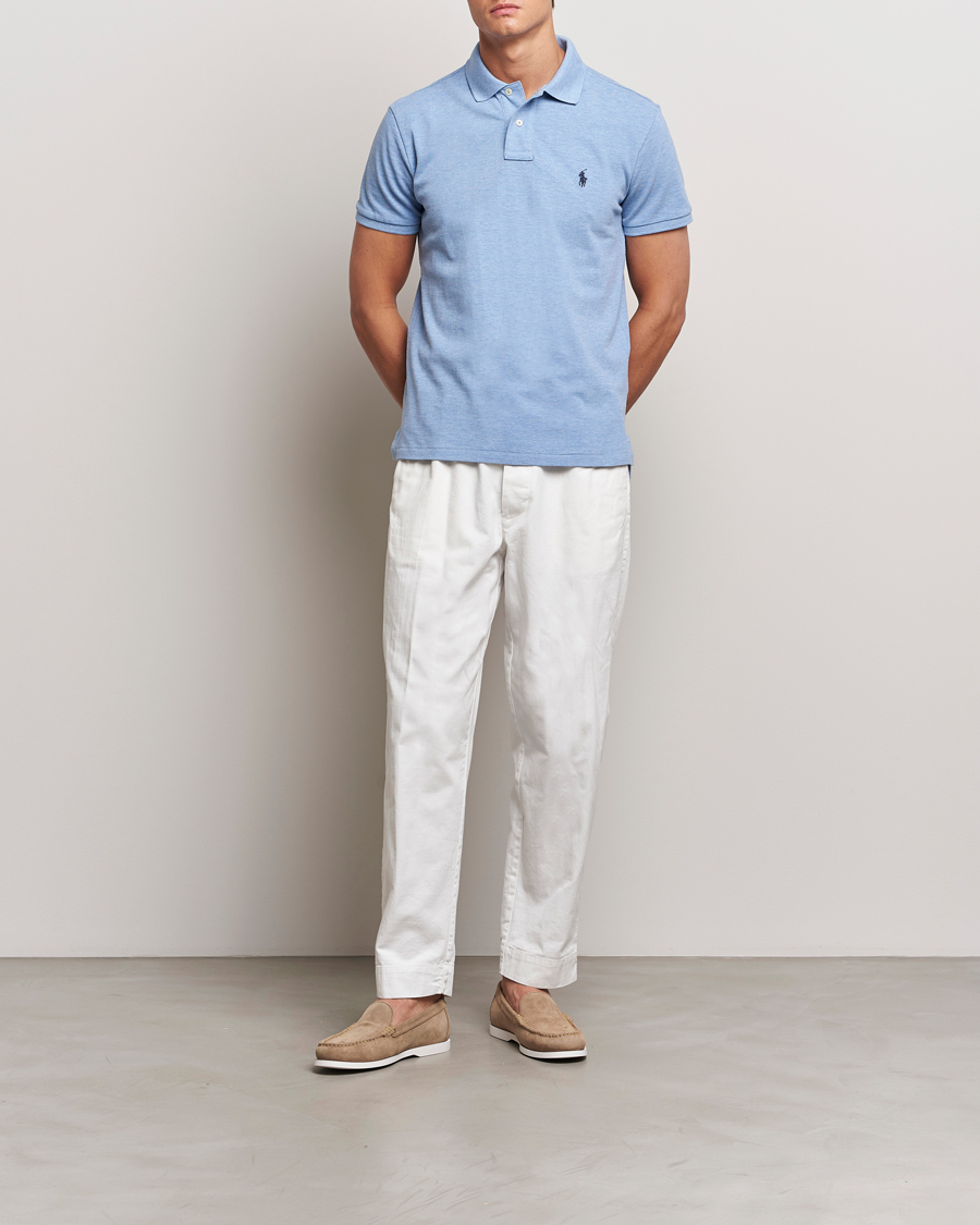 Herr | Pikéer | Polo Ralph Lauren | Custom Slim Fit Polo Isle Heather
