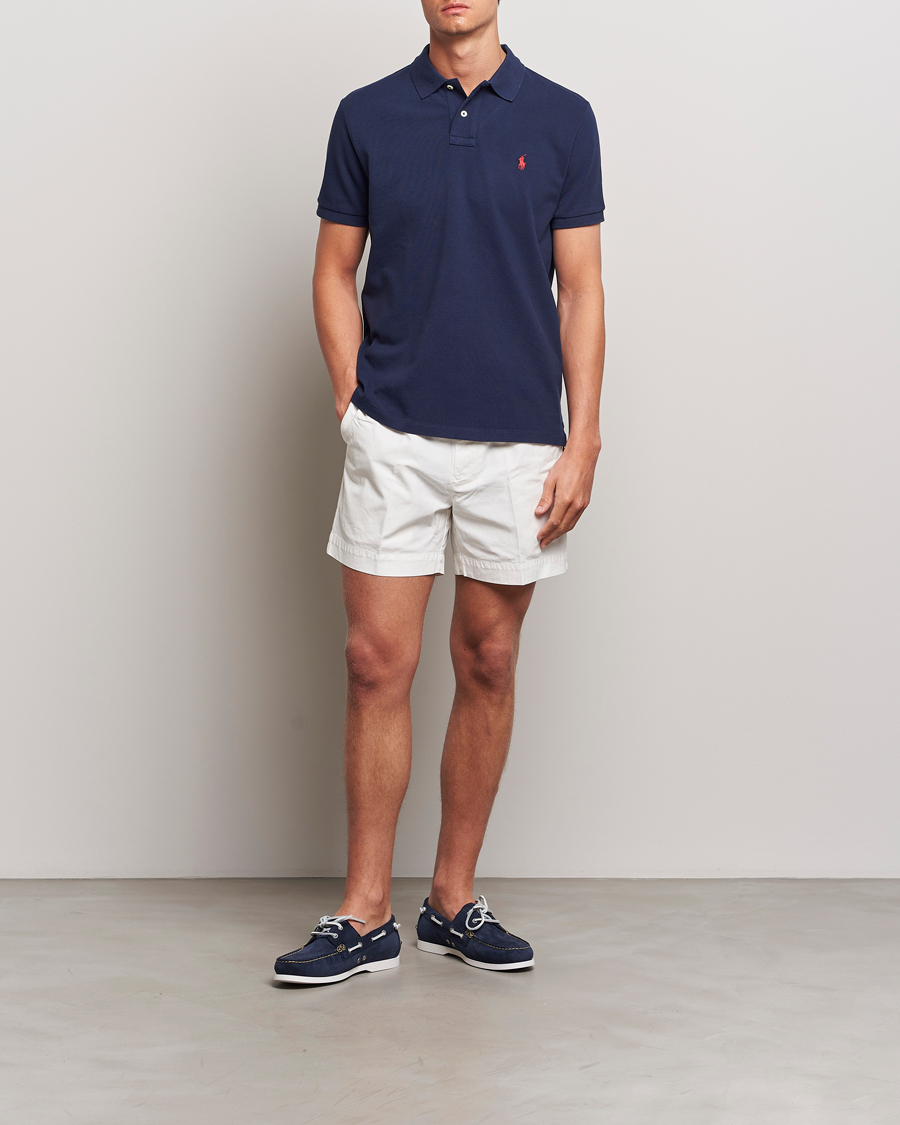 Herr | Pikéer | Polo Ralph Lauren | Custom Slim Fit Polo Newport Navy