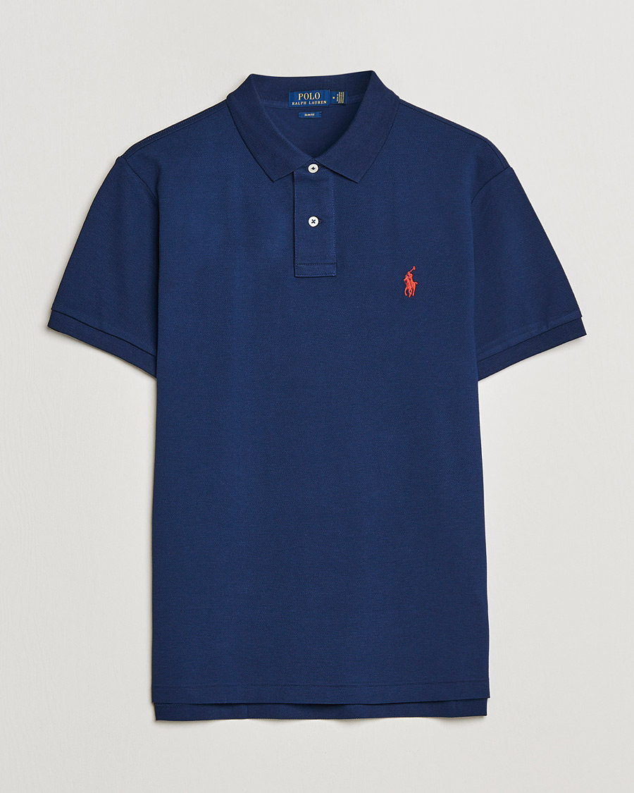 Herr | Pikéer | Polo Ralph Lauren | Slim Fit Polo Newport Navy
