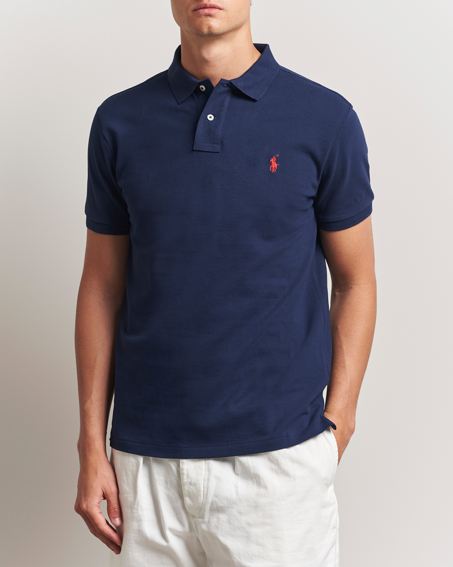 Herr | Pikéer | Polo Ralph Lauren | Slim Fit Polo Newport Navy
