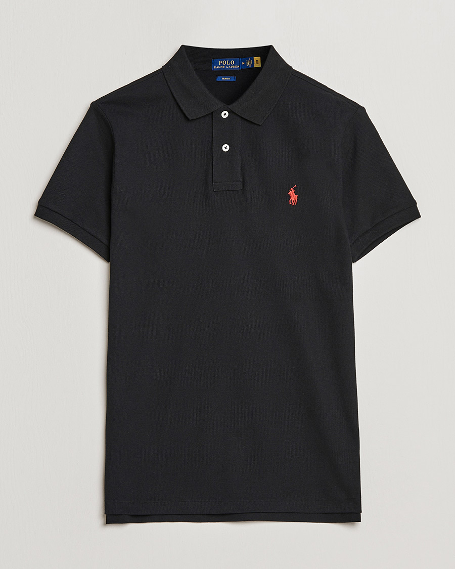 Herr | Pikéer | Polo Ralph Lauren | Slim Fit Polo Polo Black