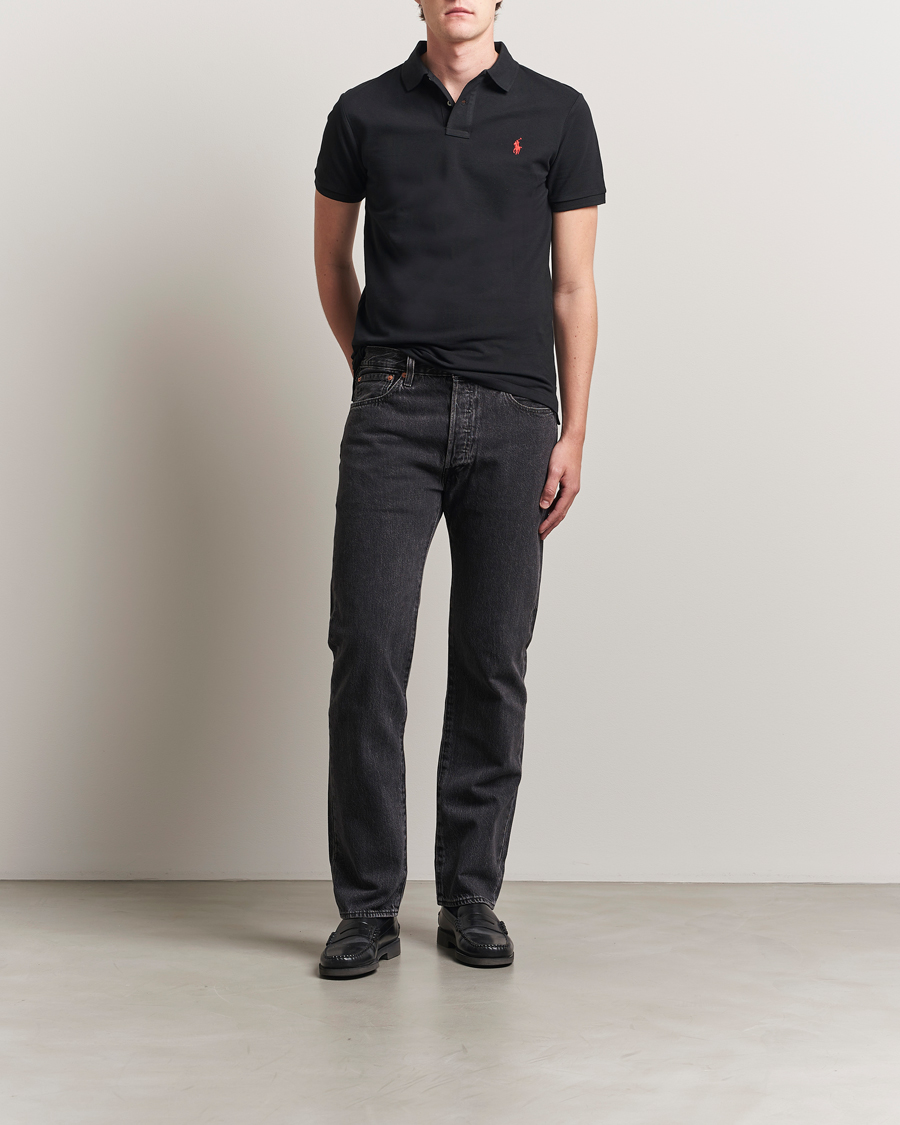 Herr | Pikéer | Polo Ralph Lauren | Slim Fit Polo Polo Black