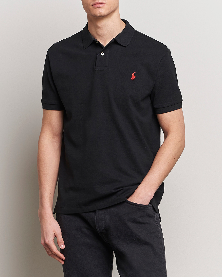 Herr | Pikéer | Polo Ralph Lauren | Slim Fit Polo Polo Black