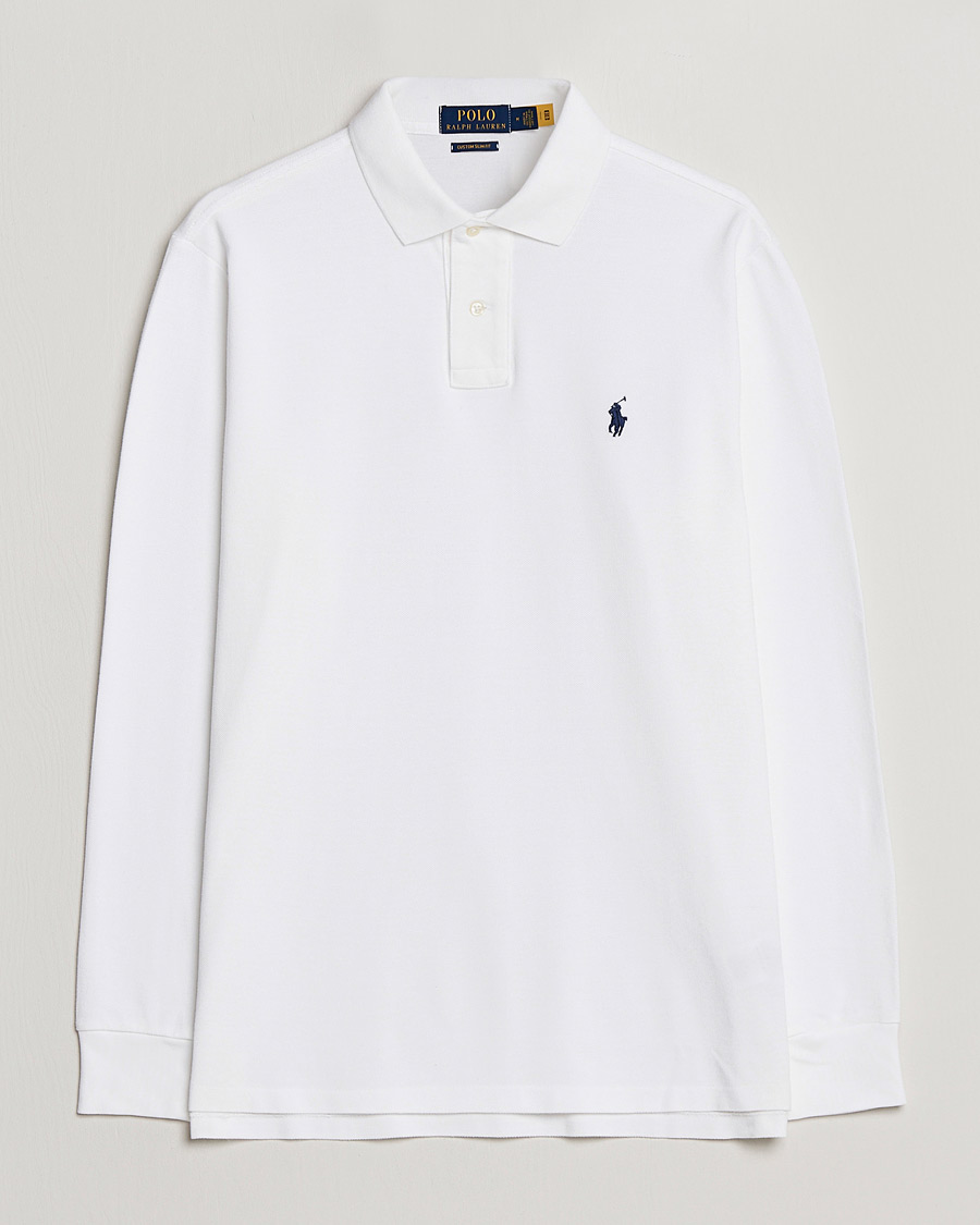 Herr |  | Polo Ralph Lauren | Custom Slim Fit Long Sleeve Polo White
