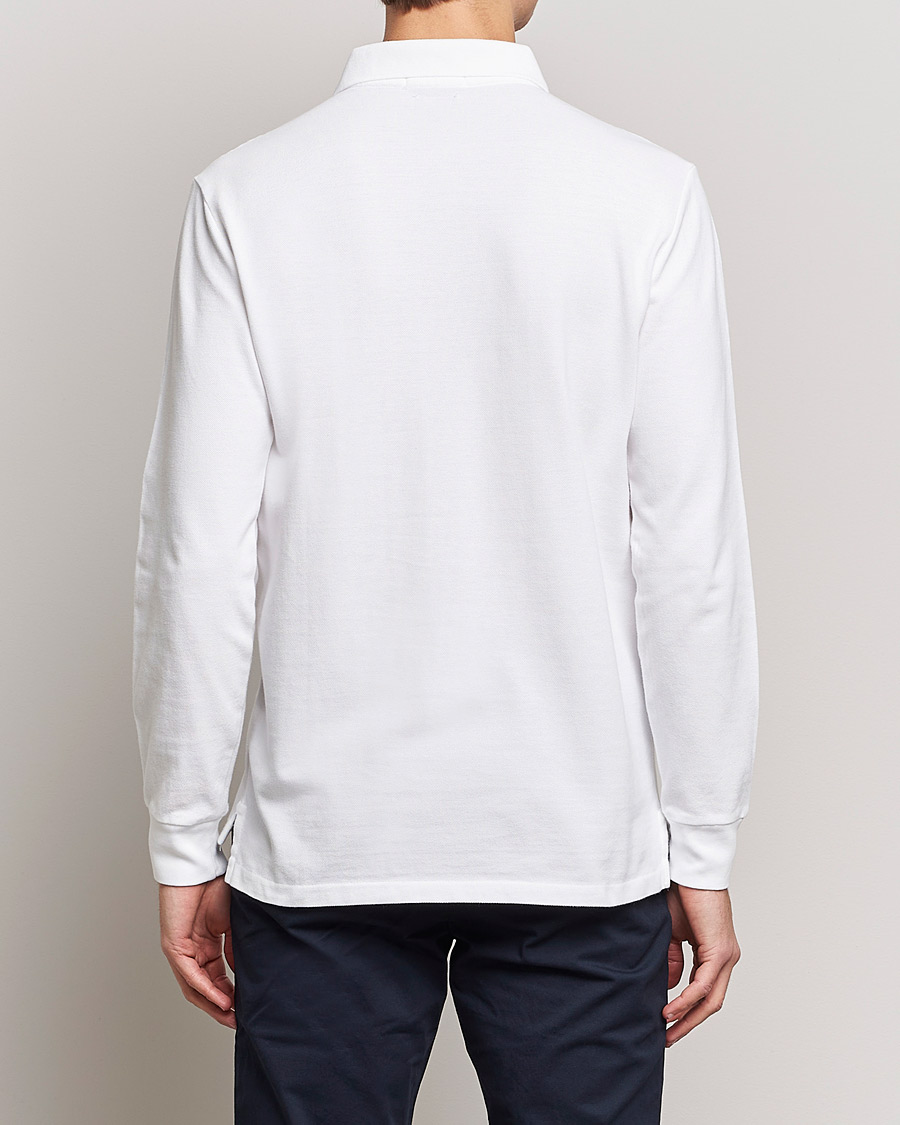 Herr | Pikéer | Polo Ralph Lauren | Custom Slim Fit Long Sleeve Polo White