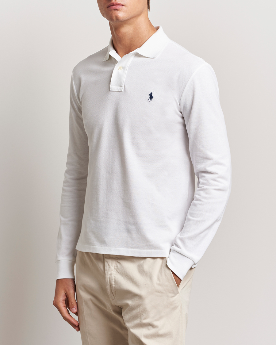 Herr |  | Polo Ralph Lauren | Slim Fit Long Sleeve Polo White