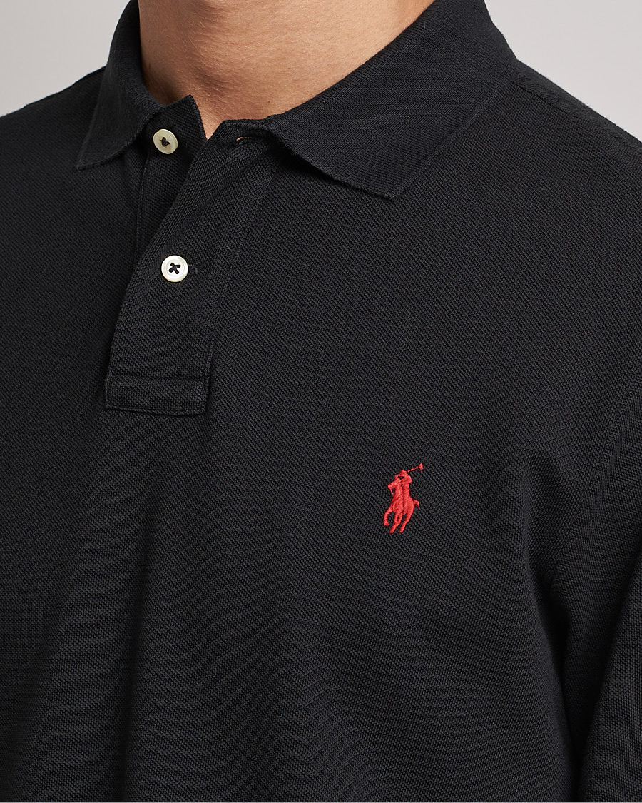 Herr | Pikéer | Polo Ralph Lauren | Slim Fit Long Sleeve Polo Polo Black