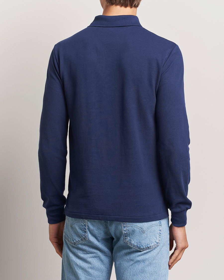 Herr | Pikéer | Polo Ralph Lauren | Slim Fit Long Sleeve Polo Newport Navy