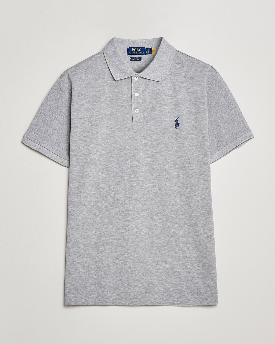 Herr | Pikéer | Polo Ralph Lauren | Slim Fit Stretch Polo Andover Heather