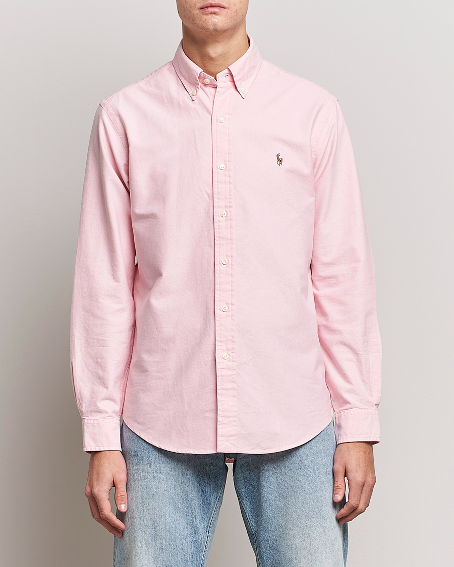 Herr | Preppy Authentic | Polo Ralph Lauren | Custom Fit Oxford Shirt Pink