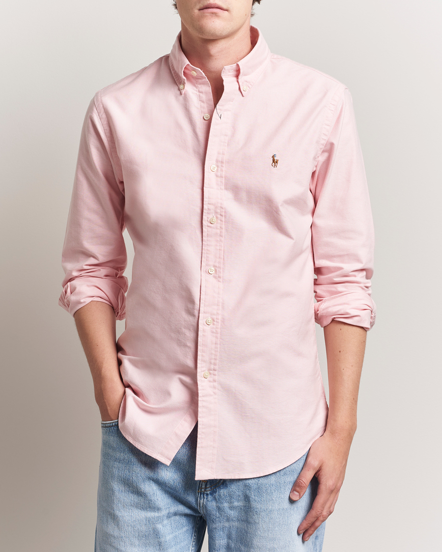Herr | Skjortor | Polo Ralph Lauren | Custom Fit Oxford Shirt Pink