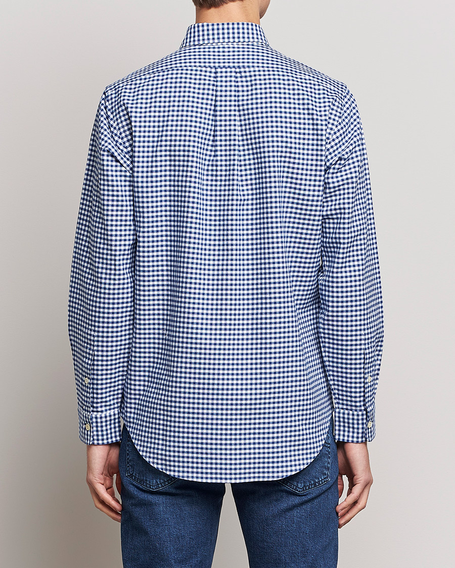 Herr | Skjortor | Polo Ralph Lauren | Custom Fit Oxford Gingham Shirt Blue/White