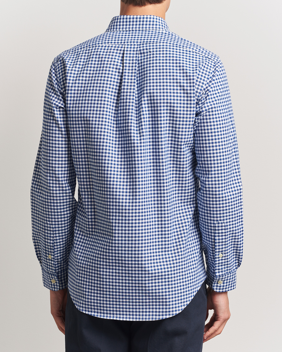 Herr | Skjortor | Polo Ralph Lauren | Custom Fit Oxford Gingham Shirt Blue/White