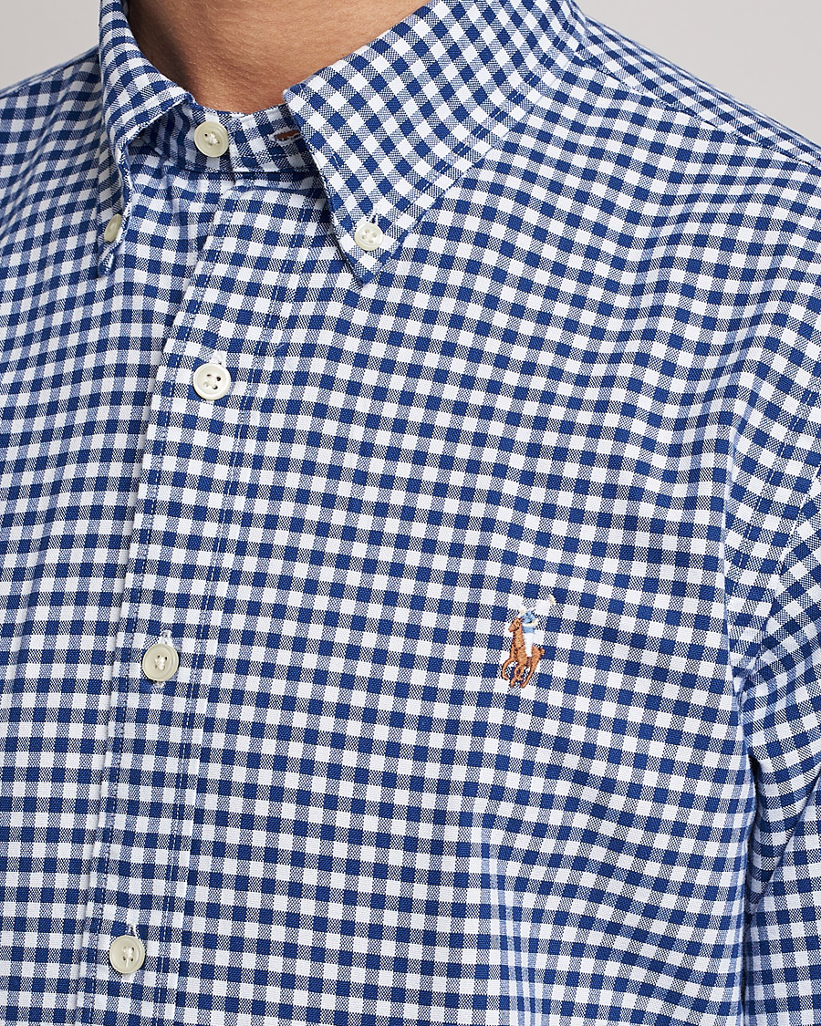 Herr | Skjortor | Polo Ralph Lauren | Custom Fit Oxford Gingham Shirt Blue/White