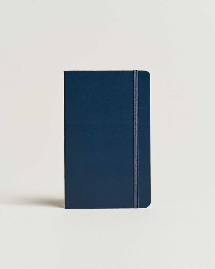 Moleskine Plain Soft Notebook Large Sapphire Blue hos CareOfCarl.se