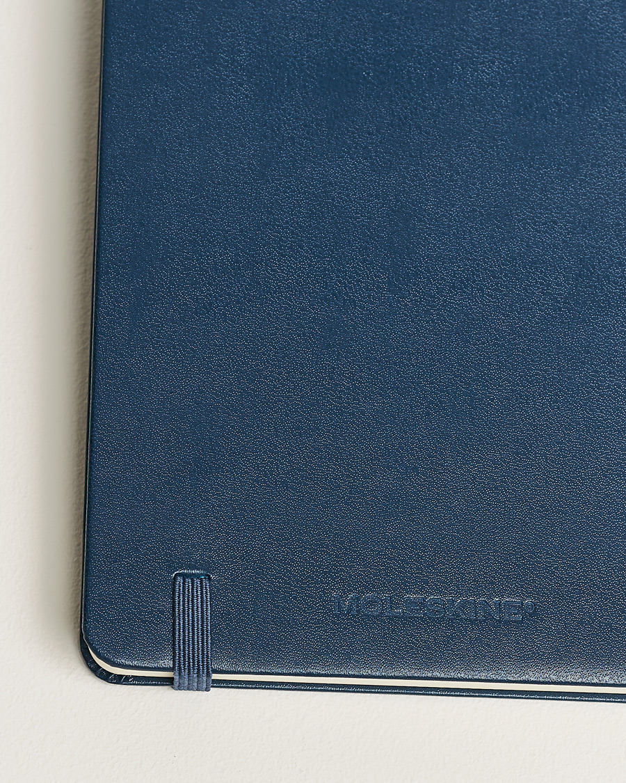 Herr | Anteckningsböcker | Moleskine | Plain Hard Notebook Large Sapphire Blue