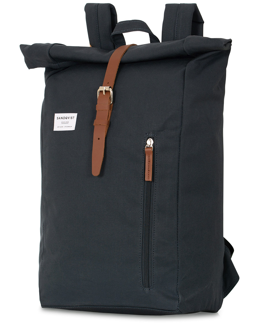Herr | Sandqvist Dante Roll Top Backpack Blue | Sandqvist | Dante Roll Top Backpack Blue