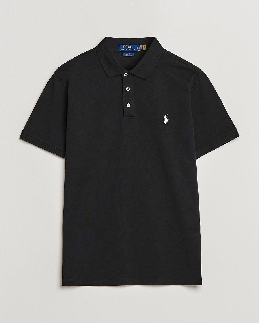 Herr | Pikéer | Polo Ralph Lauren | Slim Fit Stretch Polo Black