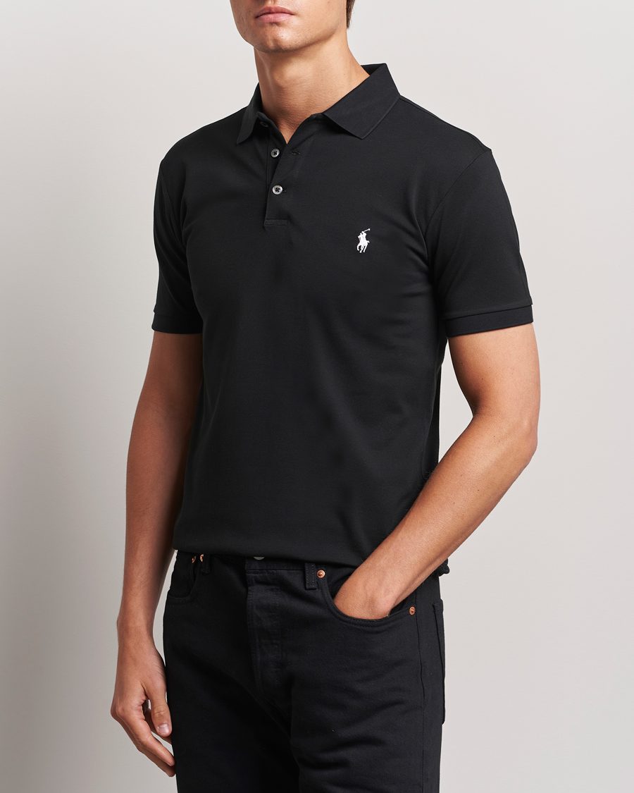 Herr | World of Ralph Lauren | Polo Ralph Lauren | Slim Fit Stretch Polo Black