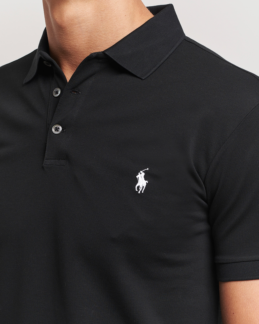 Herr | Pikéer | Polo Ralph Lauren | Slim Fit Stretch Polo Black