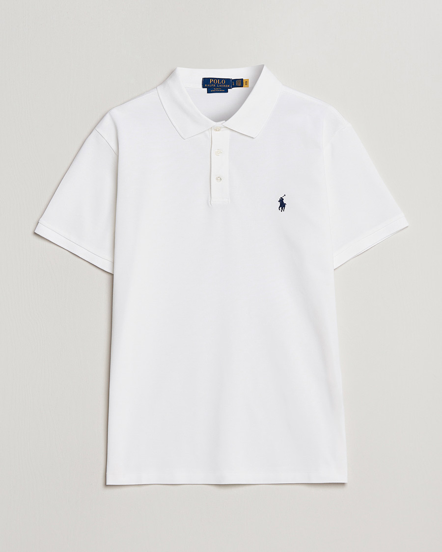 Herr | Pikéer | Polo Ralph Lauren | Slim Fit Stretch Polo White