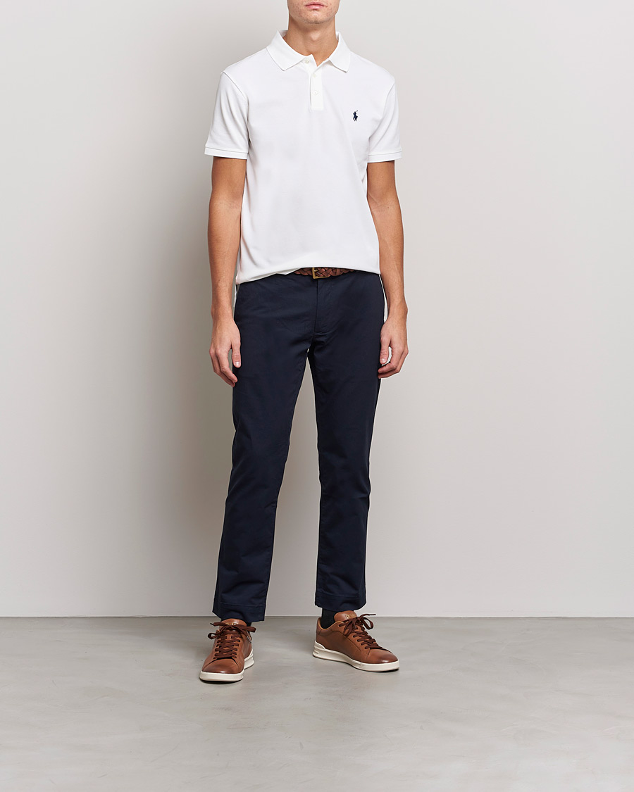 Herr | Pikéer | Polo Ralph Lauren | Slim Fit Stretch Polo White