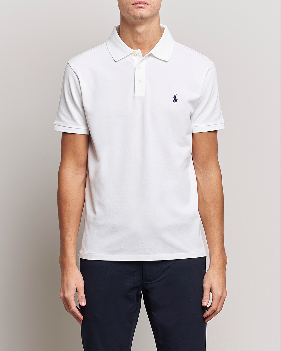 Herr | The Classics of Tomorrow | Polo Ralph Lauren | Slim Fit Stretch Polo White