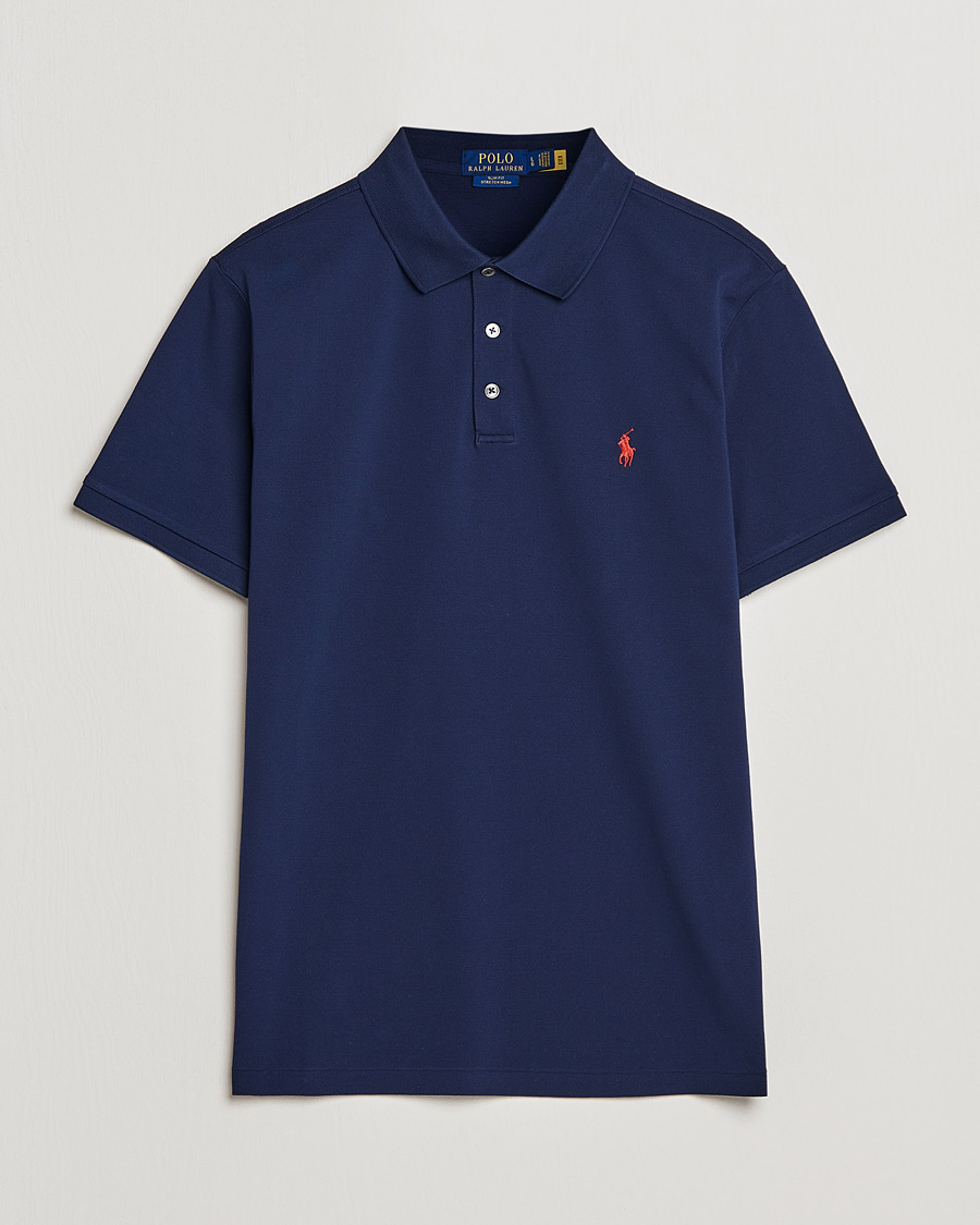 Herr | Pikéer | Polo Ralph Lauren | Slim Fit Stretch Polo Refined Navy