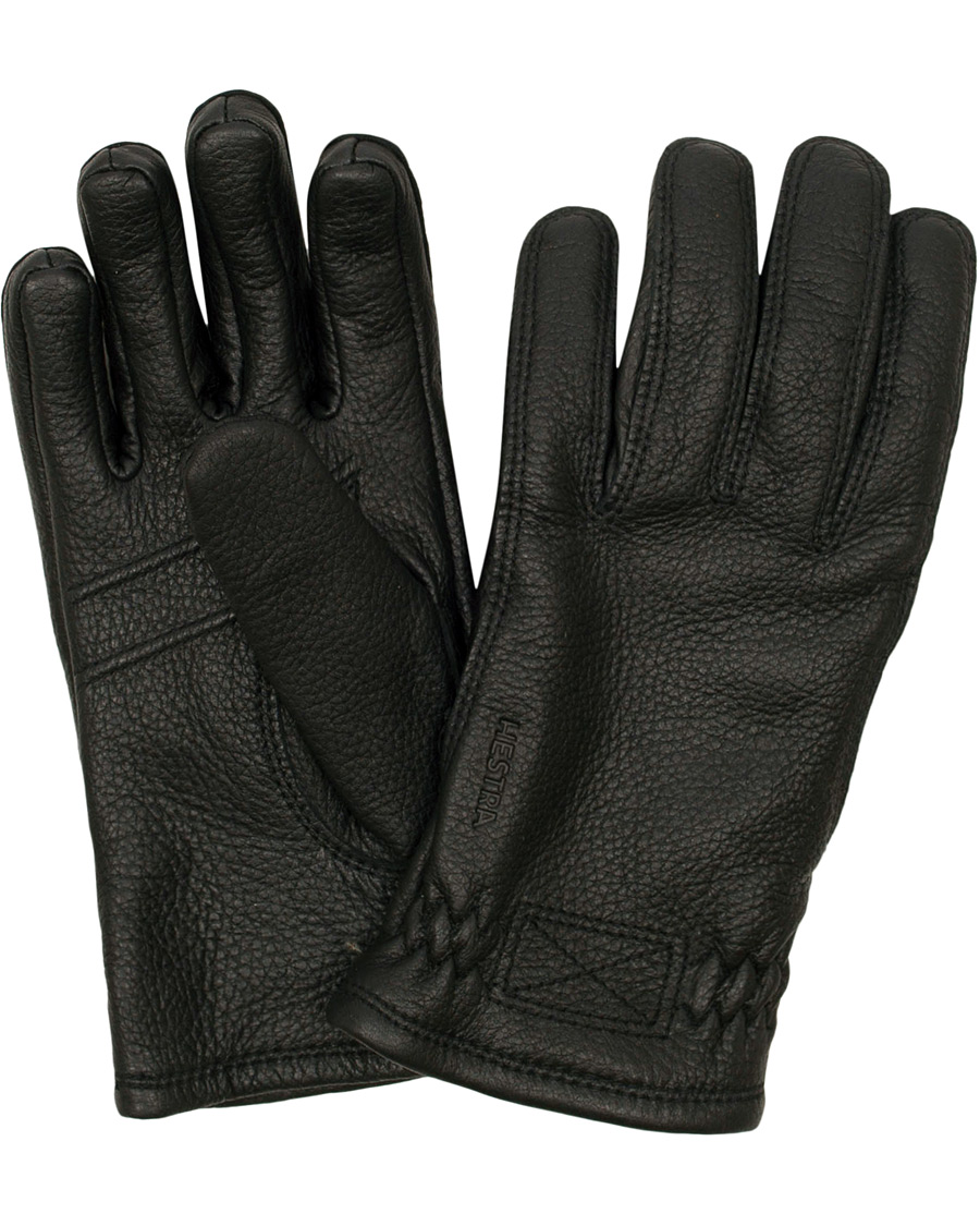 Herr | Hestra Särna Fleece Liner Elkskin Glove Black | Hestra | Särna Fleece Liner Elkskin Glove Black