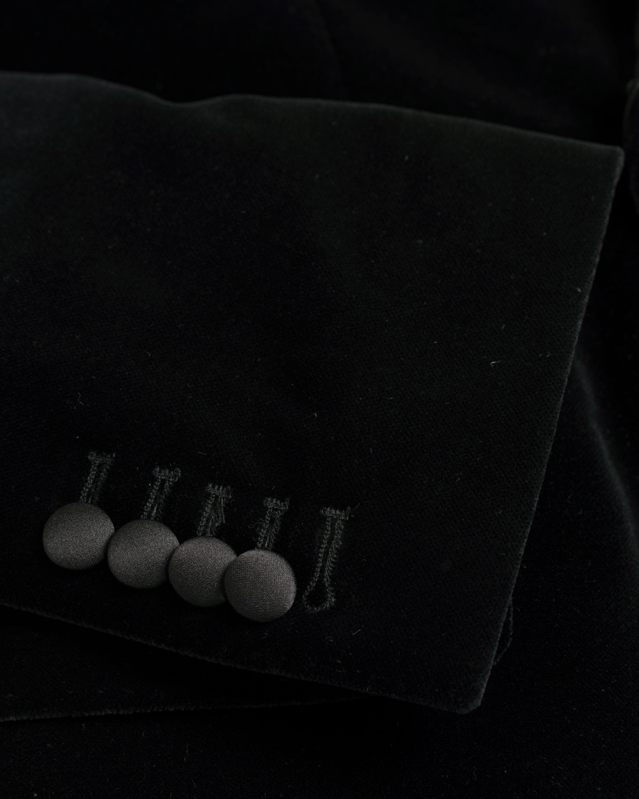 Herr | Kavajer | Morris Heritage | Tuxedo Velvet Shawl Collar Double Breasted Blazer Black
